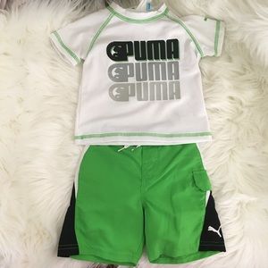 Puma Baby Boy 2 Piece Swimwear Set Size 3-6M NWT